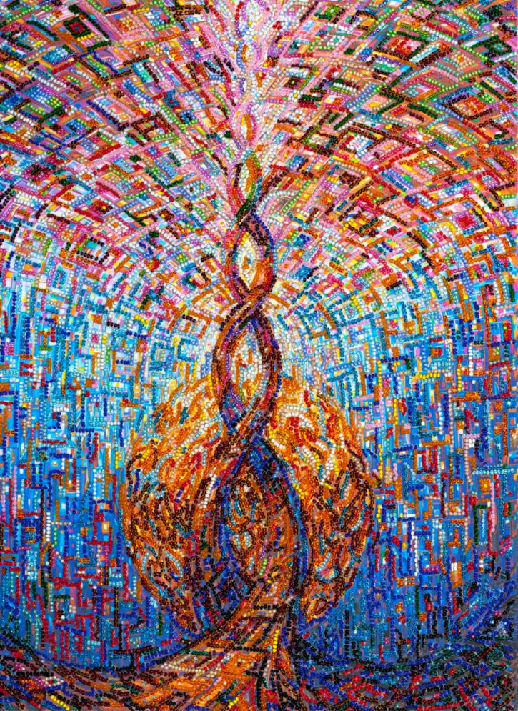 Bead Embroidery Kit Connection DIY Abris Art