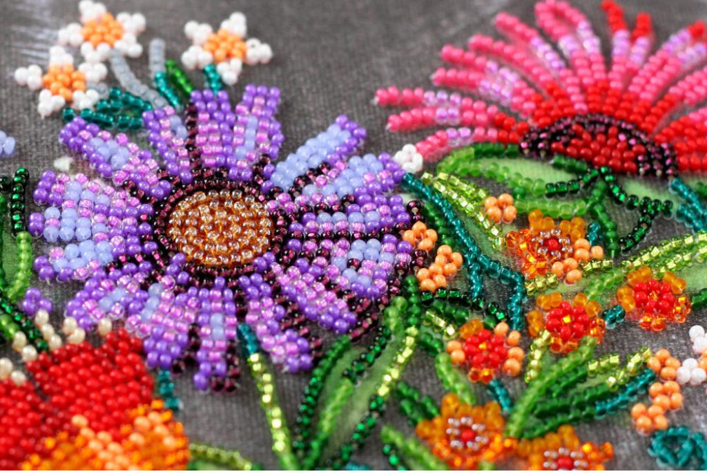 Kit de broderie de perles Fleurs de bienvenue DIY