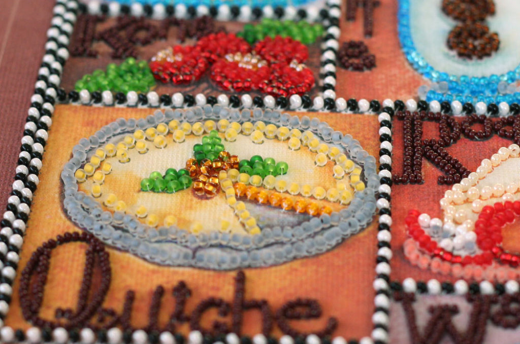 Bead Embroidery Kit Gourmet DIY Abris Art