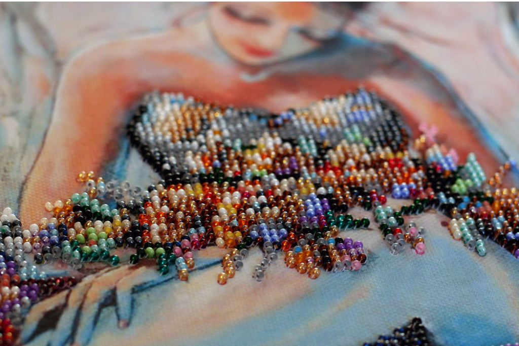 Bead Embroidery Kit Ballerina DIY Abris Art