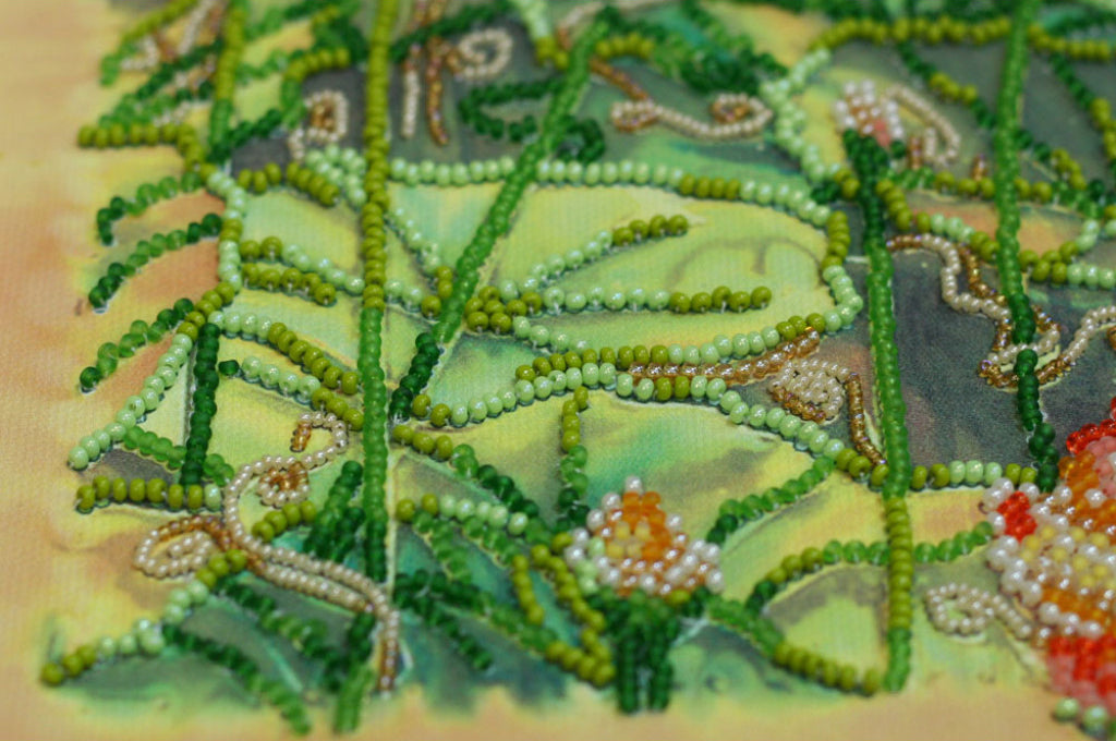 Kit de broderie de perles Fleurs de lotus DIY