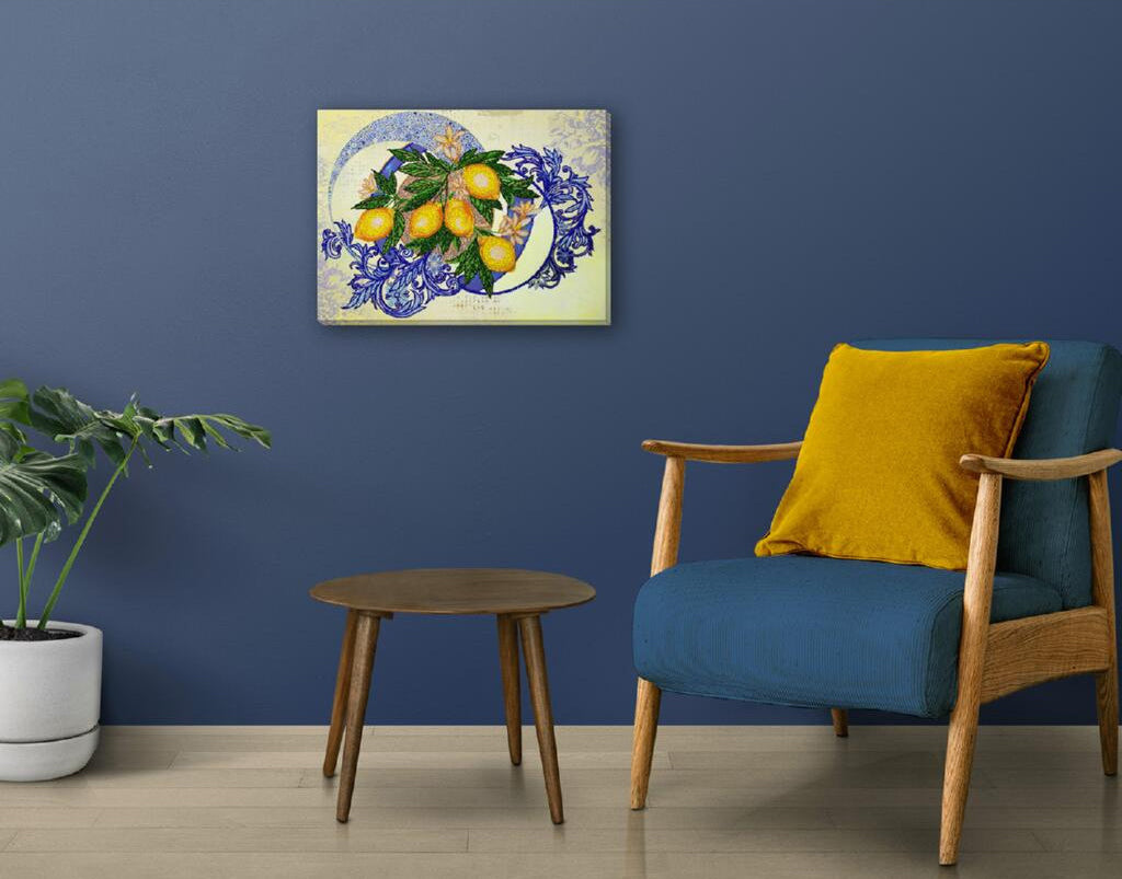 Bead Embroidery Kit Lemons DIY Abris Art