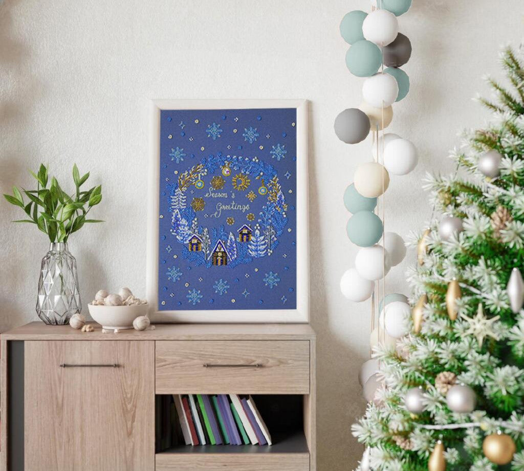 Perlenstickerei-Set Weihnachten DIY