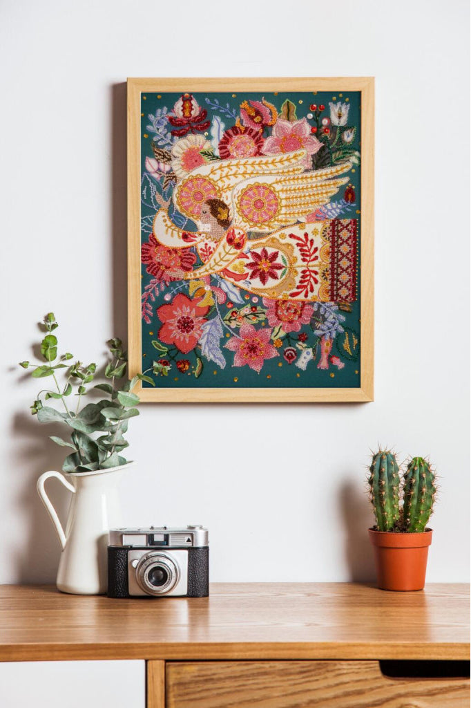 Bead Embroidery Kit Wings of inspiration DIY Abris Art