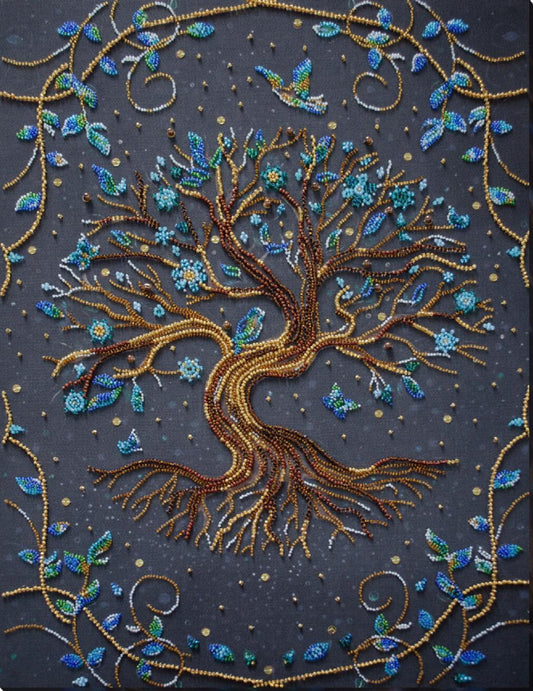 Bead Embroidery Kit Fairy tale Tree DIY Abris Art