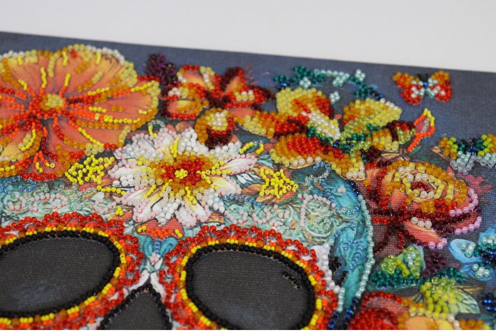 Bead Embroidery Kit Calavera DIY Abris Art