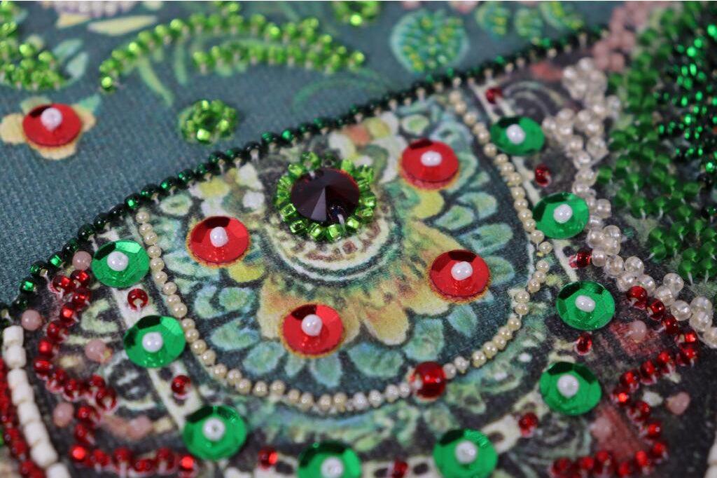 Bead Embroidery Kit Elephant DIY Abris Art