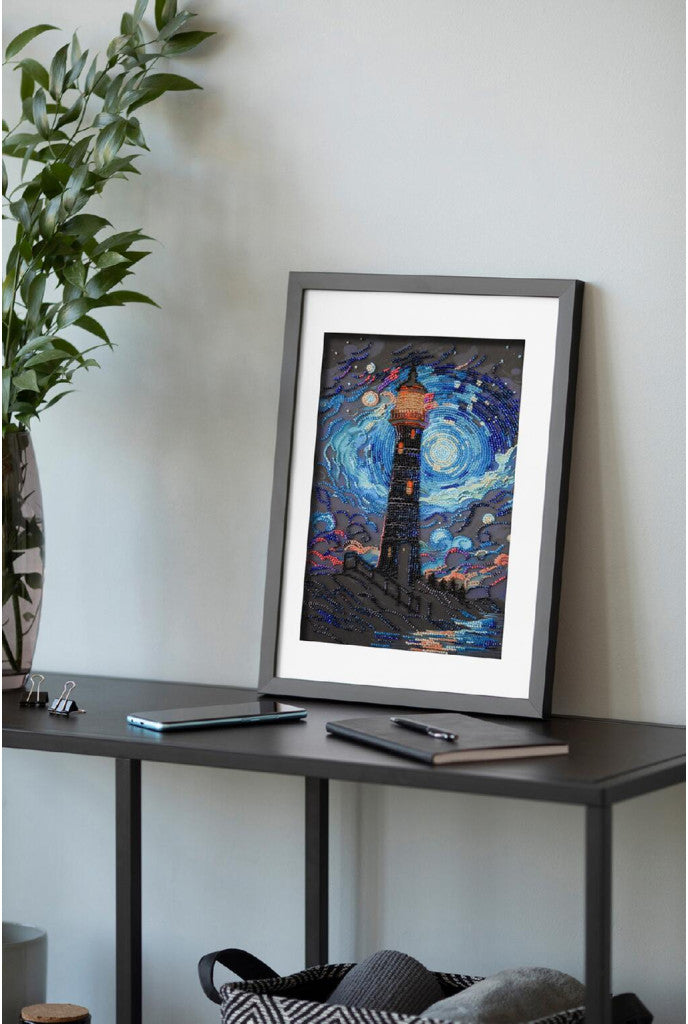 Perlenstickerei-Set Leuchtturm DIY