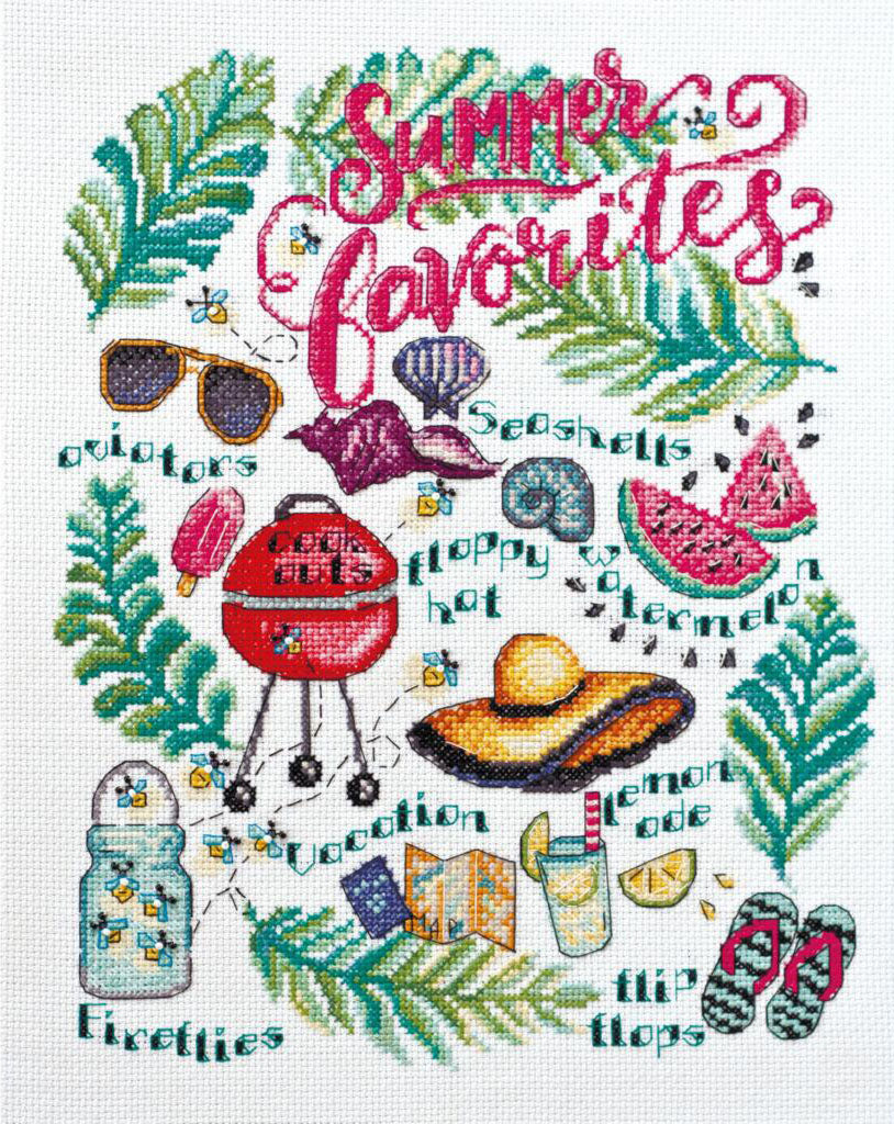 Counted Cross stitch kit Summer joys DIY Abris Art