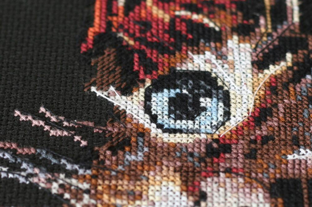 Counted Cross stitch kit Cat DIY Abris Art