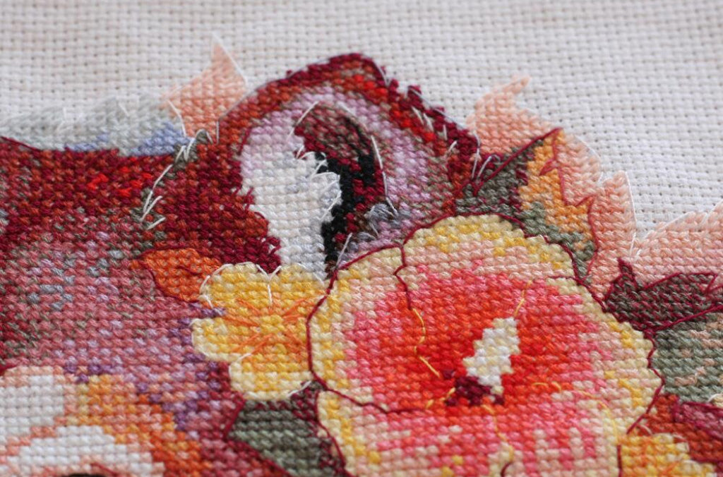 Counted Cross stitch kit Dog DIY Abris Art