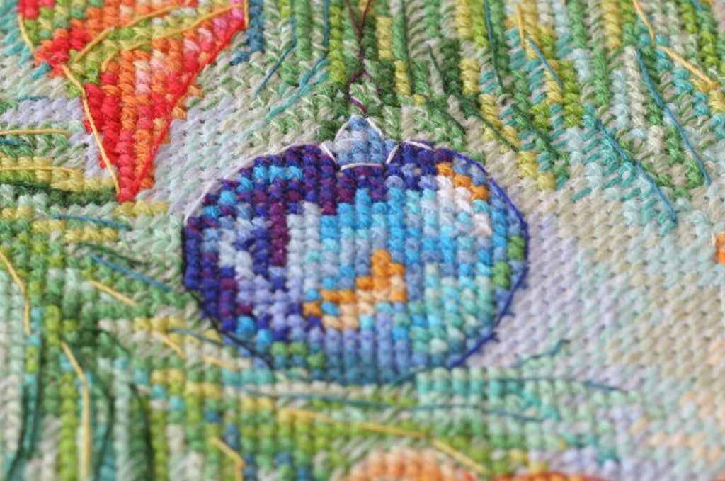 Kit de point de croix compté beauté du nouvel an bricolage toile non imprimée