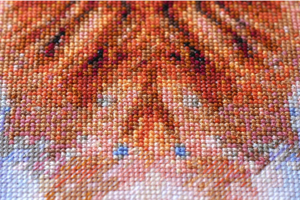 Counted Cross stitch kit Dog DIY Abris Art