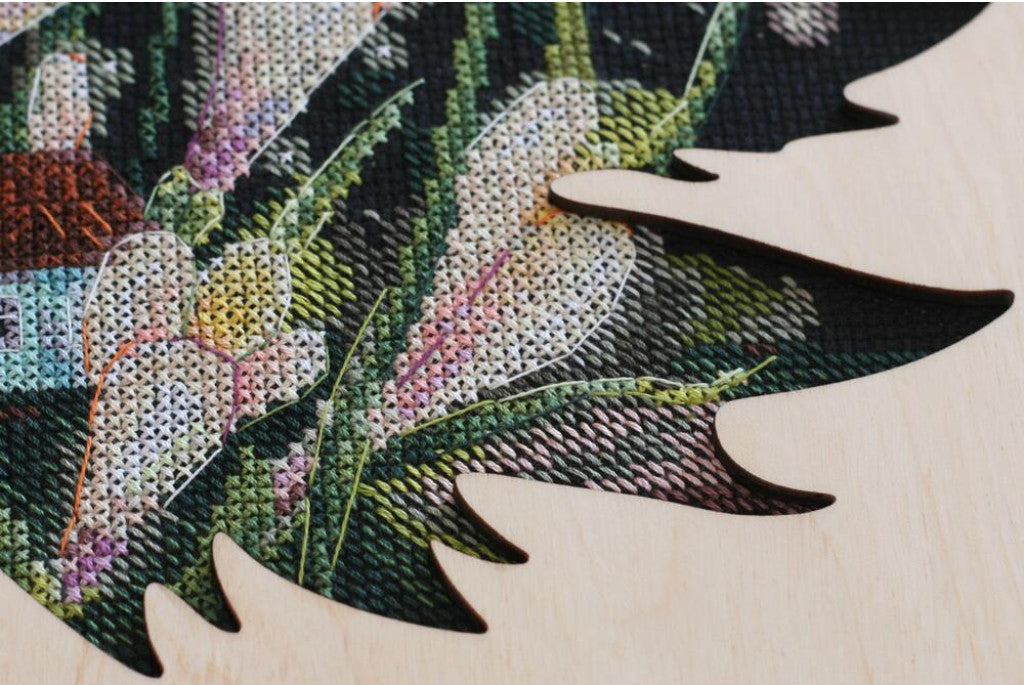 Zählmuster-Kreuzstichset „Little Mystery“ zum Selbermachen, unbedruckte Leinwand