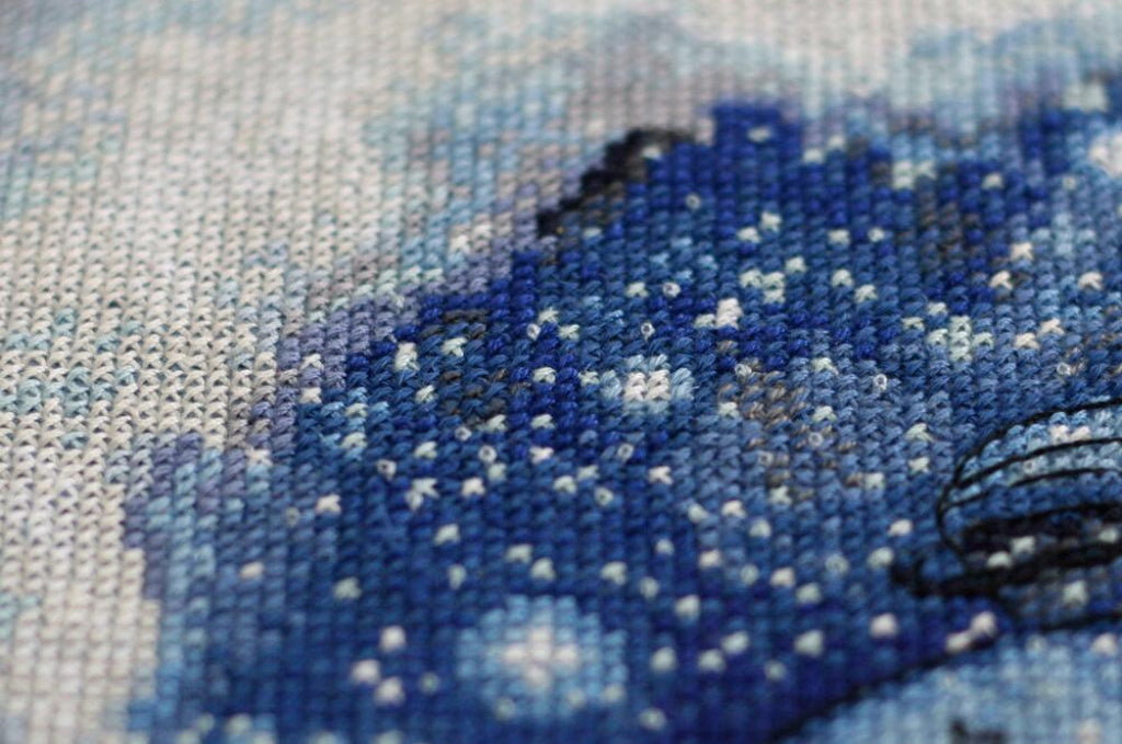 Kreuzstich-Set mit Zählmuster, Gaudete DIY, unbedruckte Leinwand