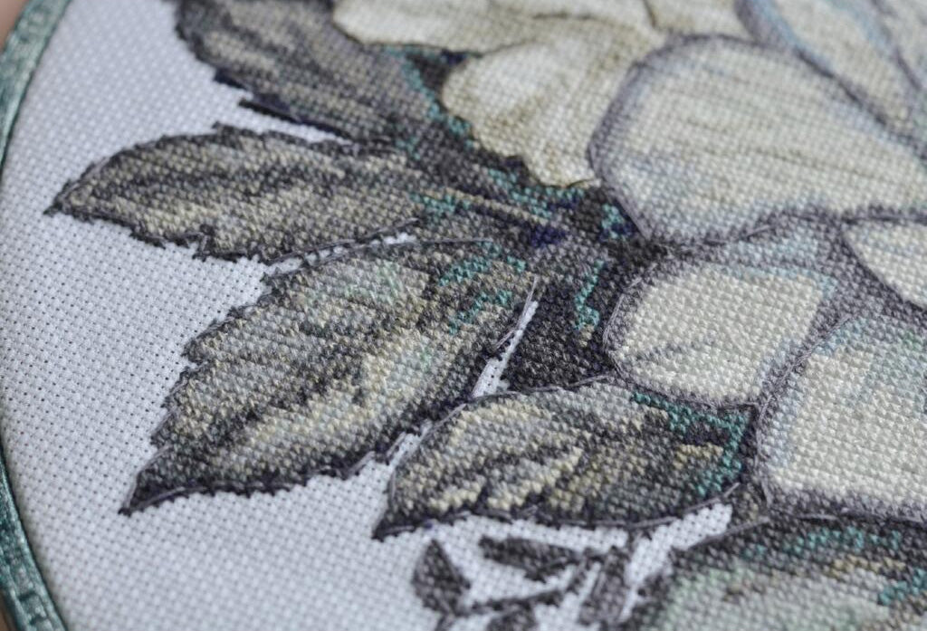 Kit de broderie au point de croix compté Fleur froide DIY Toile non imprimée