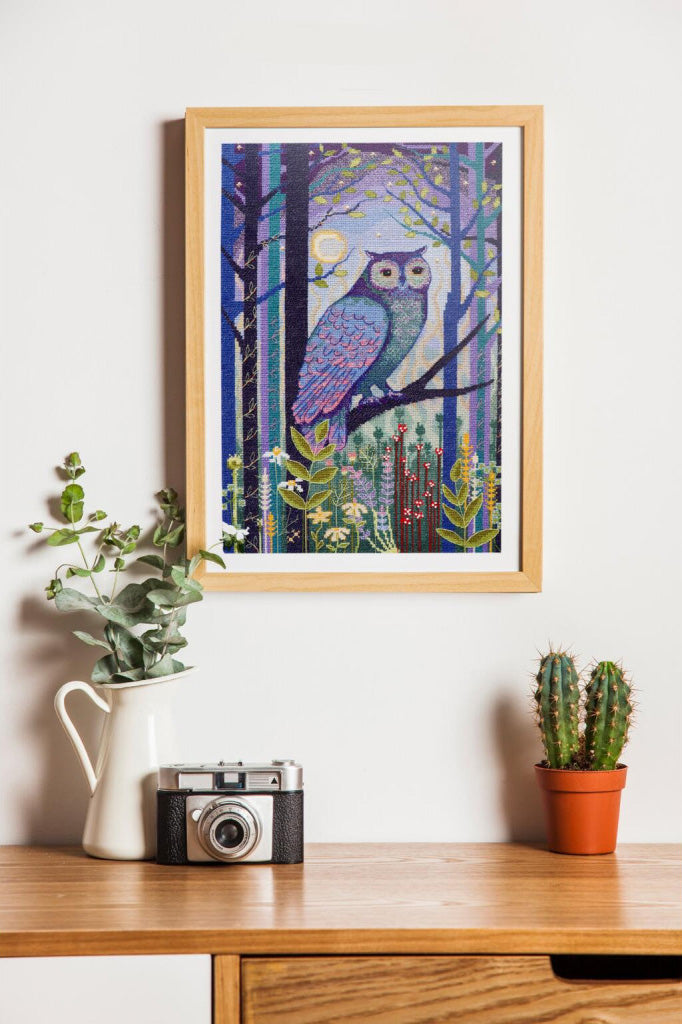 Kreuzstichset Eule DIY Abris Art