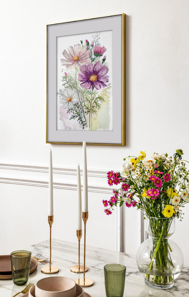 Counted Cross Stitch Kit "Summer flower" DIY by Abris Art