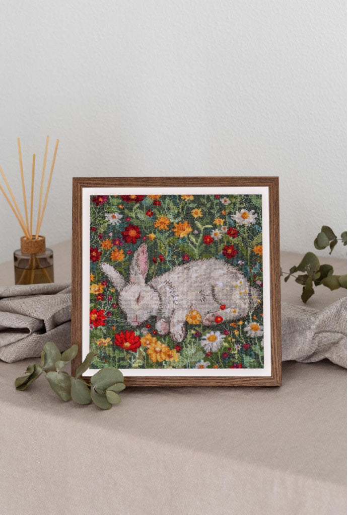 Kreuzstichset Hase DIY Abris Art