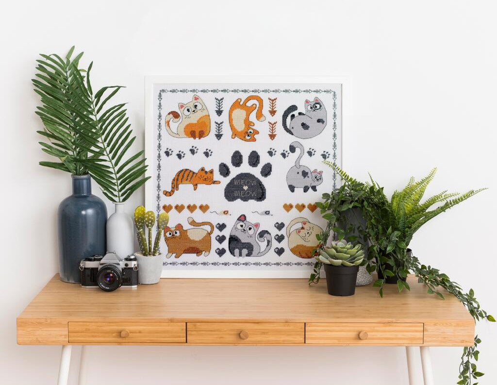 Counted Cross Stitch Kit "Cats" DIY by Abris Art