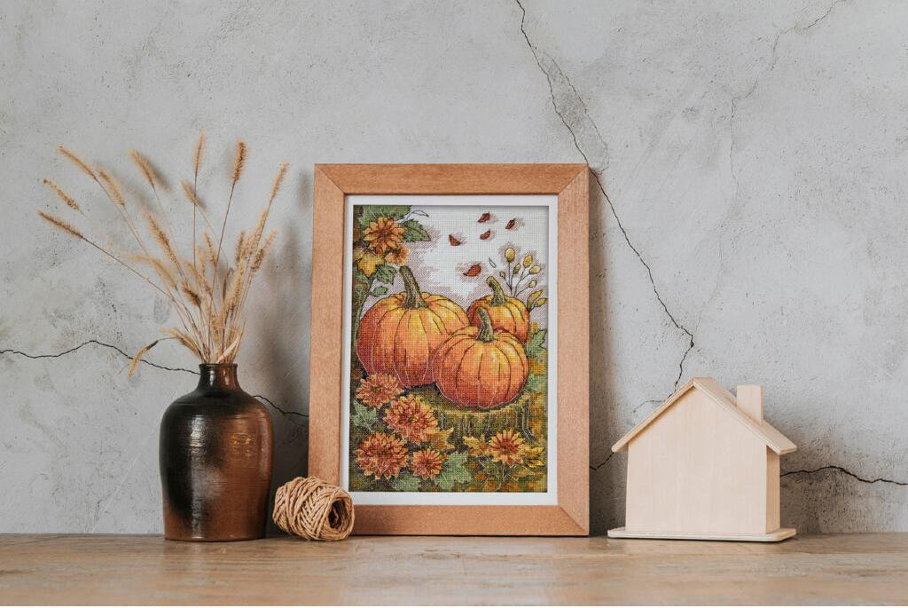 Counted Cross stitch kit "Pumpkins" DIY by Abris Art