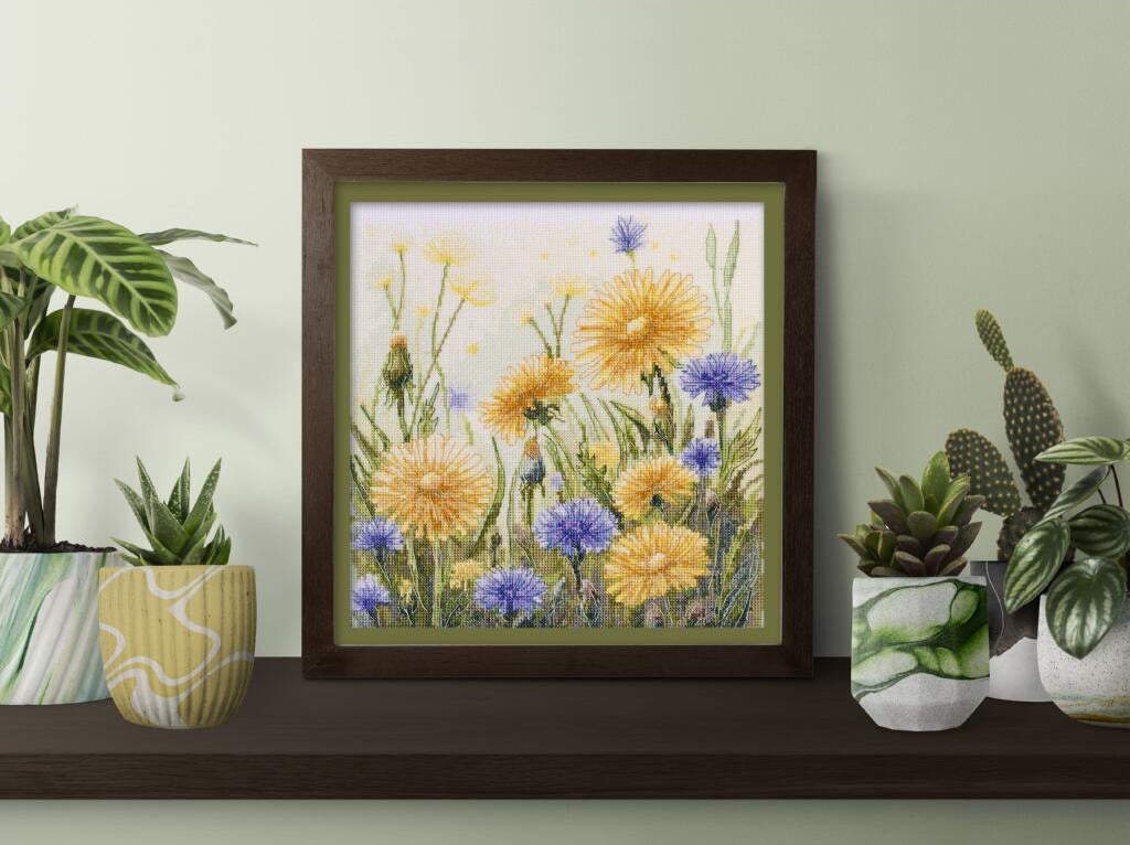 Counted Cross stitch kit "Summer flowers" DIY by Abris Art