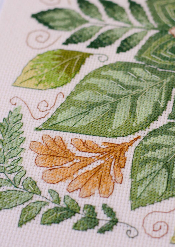 Counted Cross stitch kit Dance of the Leaves DIY Abris Art