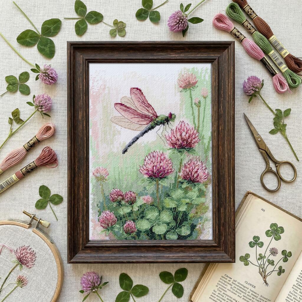 Counted Cross stitch kit "Dragonfly" DIY by Abris Art