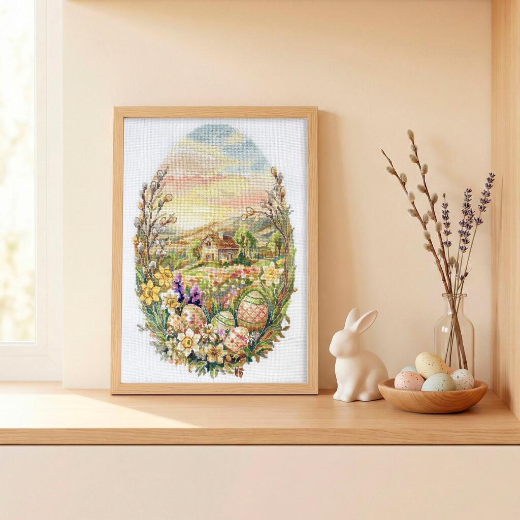 Counted Cross stitch kit "Easter Miracle" DIY by Abris Art