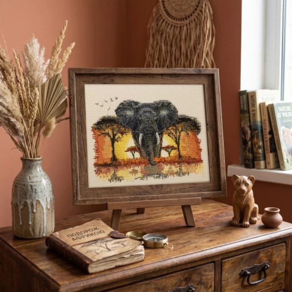 Counted Cross stitch kit "Elephant" DIY by Abris Art