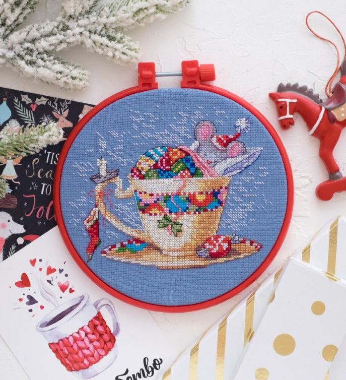 Counted Cross stitch kit Mouse DIY Abris Art