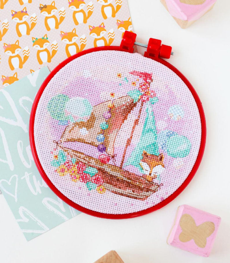 Counted Cross stitch kit Under sail DIY Abris Art