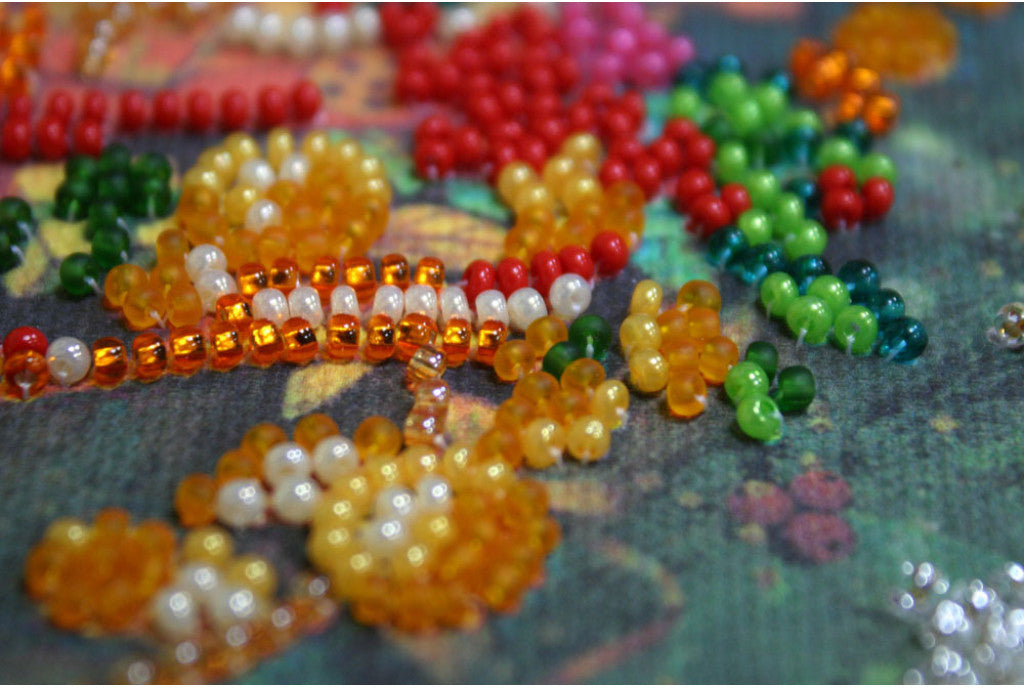 Bead Embroidery Kit Christmas DIY by Abris Art