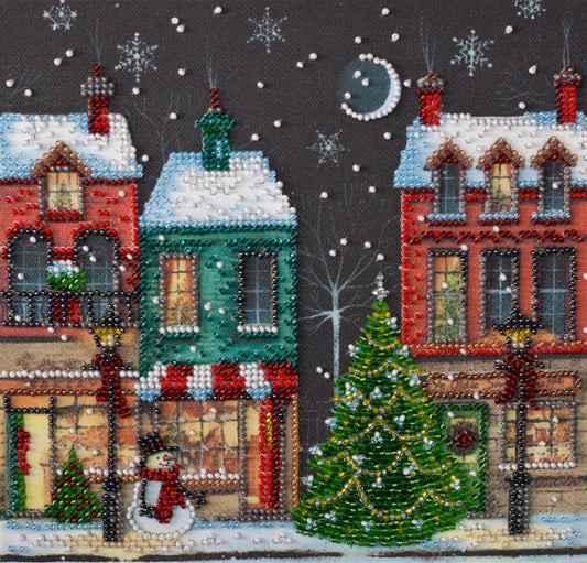 Kit de broderie de perles Ville de Noël DIY