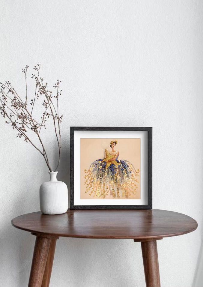 Perlenstickerei-Set Herzkönigin DIY Abris Art