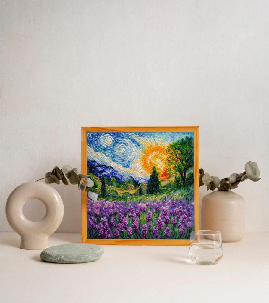 Perlenstickerei-Set Sommerlandschaft DIY Abris Art