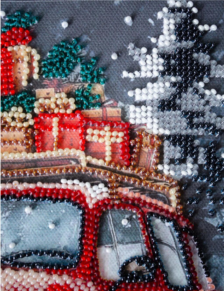 Bead Embroidery Kit Christmas presents DIY Abris Art