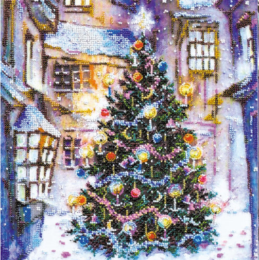 Kit de broderie de perles pour sapin de Noël DIY