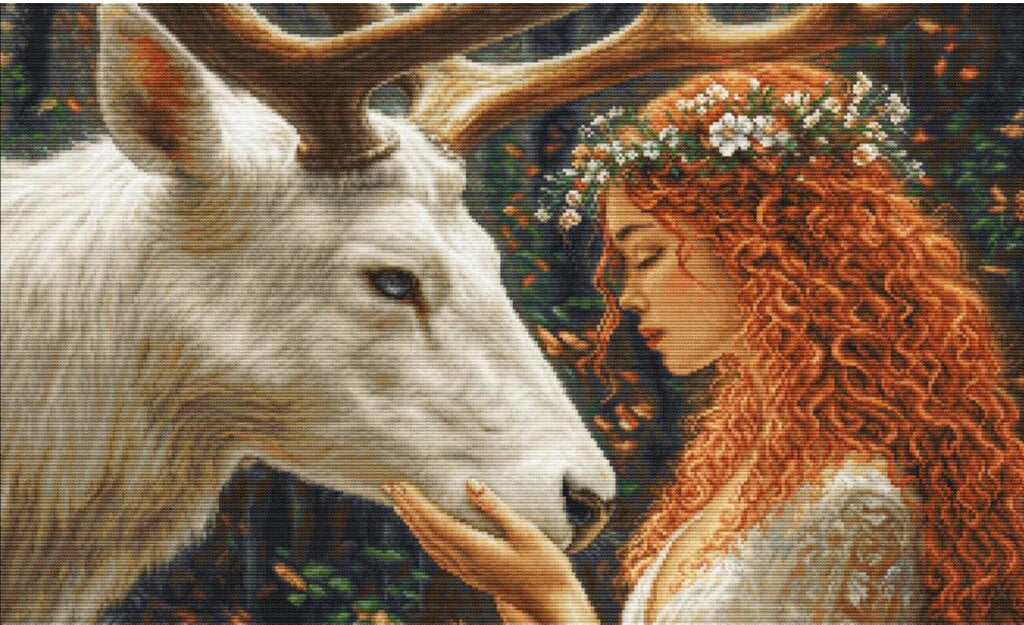 Counted Cross Stitch Kit Spirit of the Forest DIY Luca-S