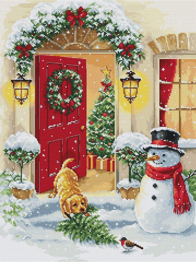 Counted Cross Stitch Kit Christmas DIY Luca-S
