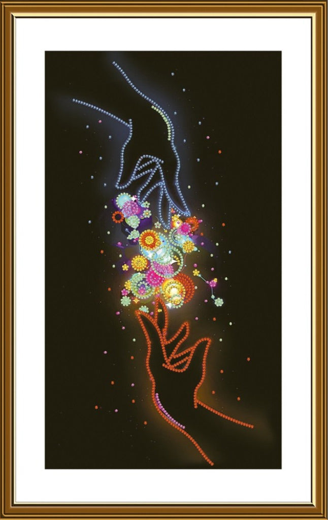 Bead Embroidery Kit Neon charms DIY Nova Sloboda