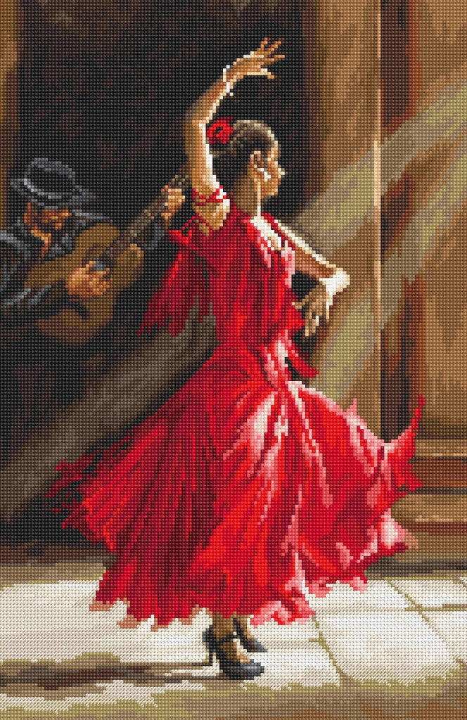 Counted Cross Stitch Kit Flamenco DIY Letistitch