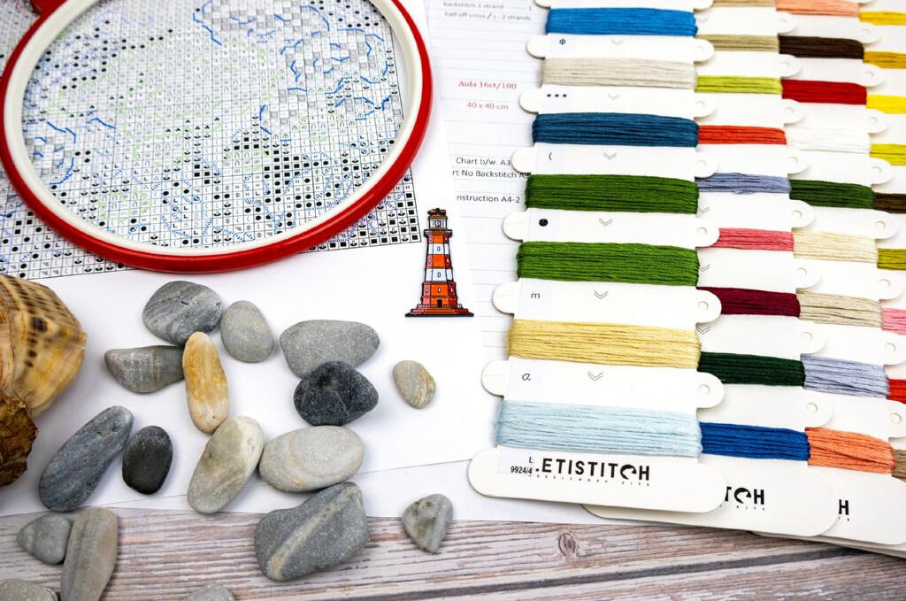 Kit de point de croix compté Une journée ensoleillée DIY Toile non imprimée