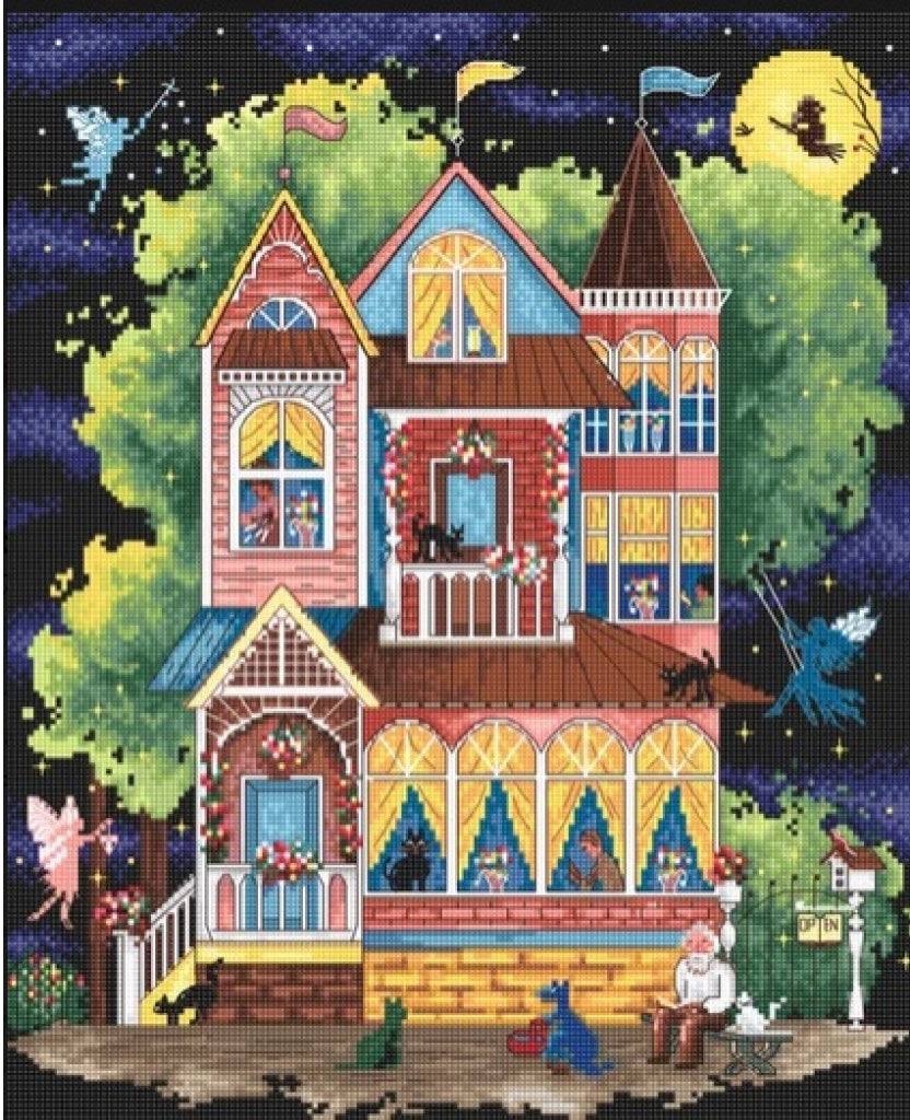 Counted Cross Stitch Kit Fairy tale house DIY Letistitch