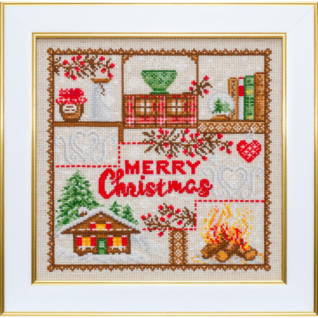 Counted Cross Stitch Kit Merry Christmas DIY VDV