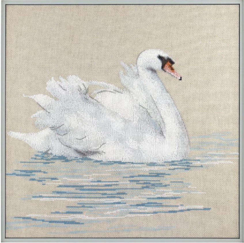 Counted Cross Stitch Kit Swan DIY Charivna mit