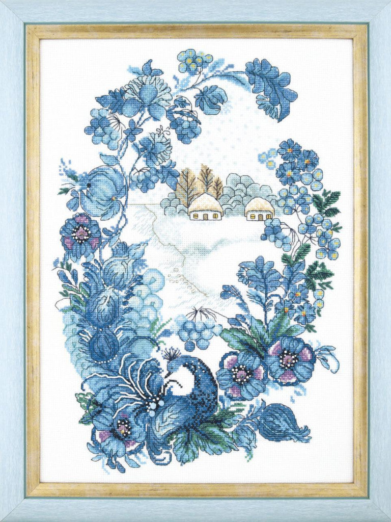 Counted Cross Stitch Kit Winter landscape DIY Charivna mit