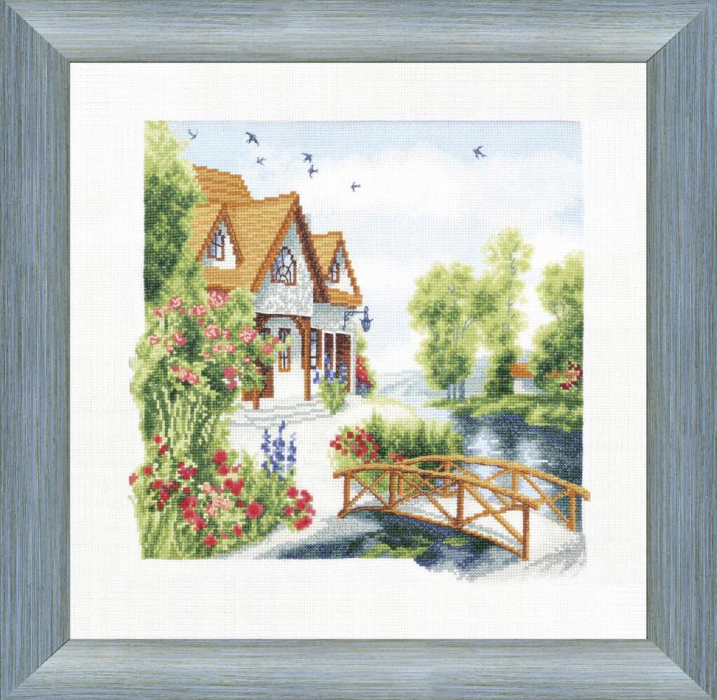 Counted Cross Stitch Kit Native house DIY Charivna mit