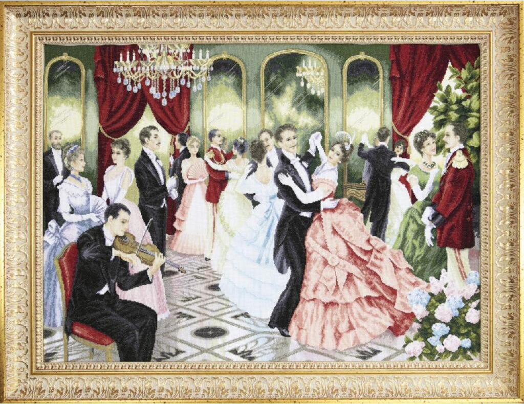 Counted Cross Stitch Kit Viennese Waltz DIY Charivna mit