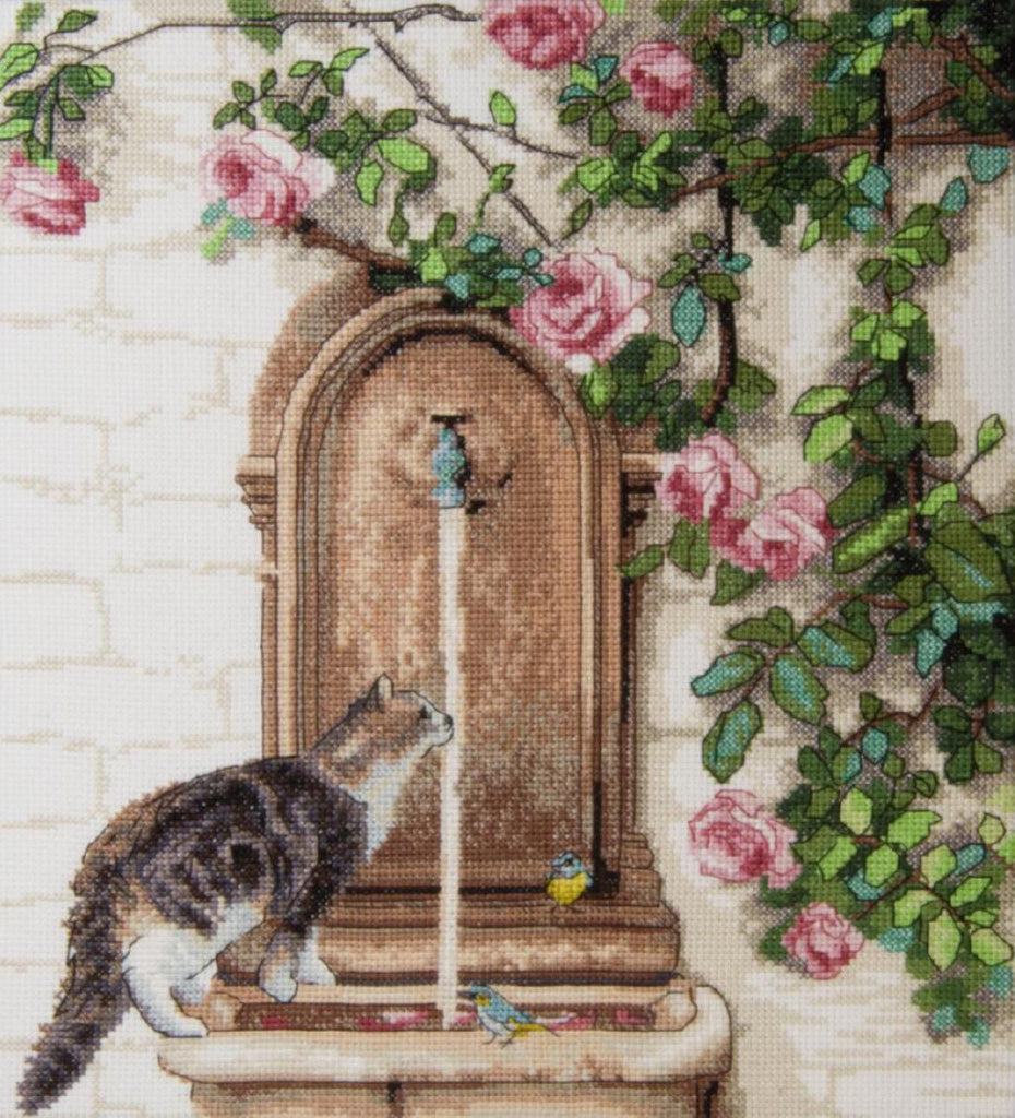 Counted Cross Stitch Kit Cat DIY Charivna mit